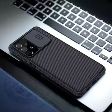 Nillkin CamShield Pro Case Armored Pouch Cover Cover Cover fotoaparátu Samsung Galaxy A73 Black