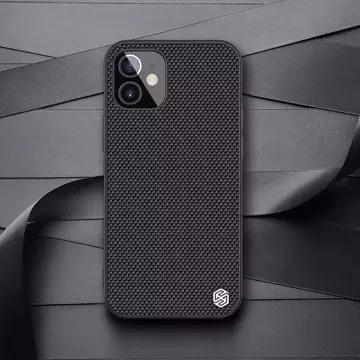 Nillkin Textured Case Odolné vystužené puzdro s gélovým rámom a nylonom na zadnej strane iPhone 12 mini black