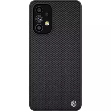 Nillkin Textured Case odolné vystužené puzdro s gélovým rámom a nylonom na zadnej strane Samsung Galaxy A73 black