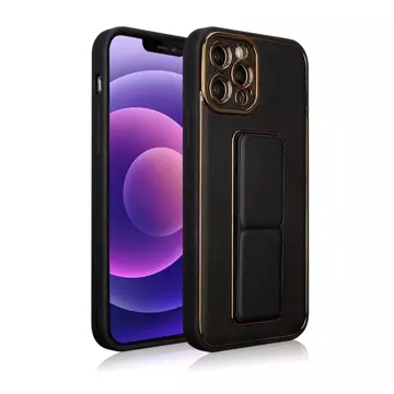 Nové puzdro Kickstand Case Puzdro na iPhone 13 so stojanom čierne