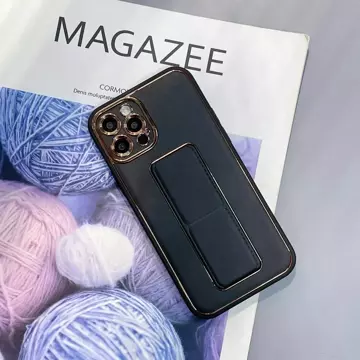 Nové puzdro Kickstand Case Puzdro na iPhone 13 so stojanom čierne