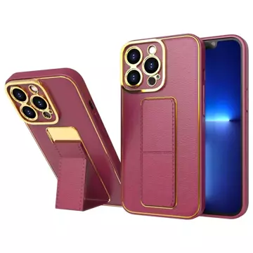 Nové puzdro Kickstand Case pre iPhone 13 Pro so stojanom červené