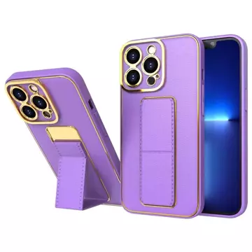 Nové puzdro Kickstand Case pre iPhone 13 Pro so stojanom fialové