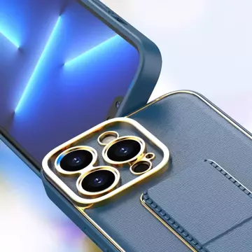 Nové puzdro Kickstand Case pre iPhone 13 Pro so stojanom fialové