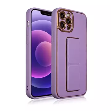 Nové puzdro Kickstand Case pre iPhone 13 Pro so stojanom fialové