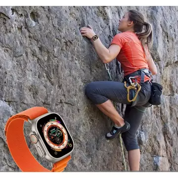 Nylonové profesionálne Apple hodinky 4/5/6/7/8/se/ultra (42/44/45/49 mm) oranžové