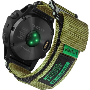 Nylonový popruh pre Garmin Fenix ​​​​5x 6x 7x Pro 26mm Nylon Band Sport Military green