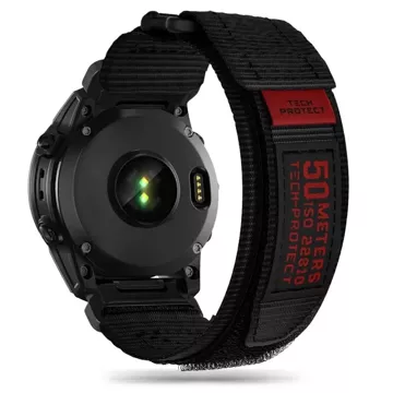 Nylonový remienok Scout Pro pre Garmin Fenix ​​​​5 / 6 / 6 pro / 7 Black