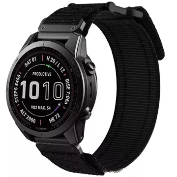 Nylonový remienok Scout Pro pre Garmin Fenix ​​​​5 / 6 / 6 pro / 7 Black