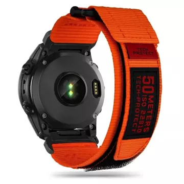 Nylonový remienok Scout Pro pre Garmin Fenix ​​​​5 / 6 / 6 pro / 7 Orange