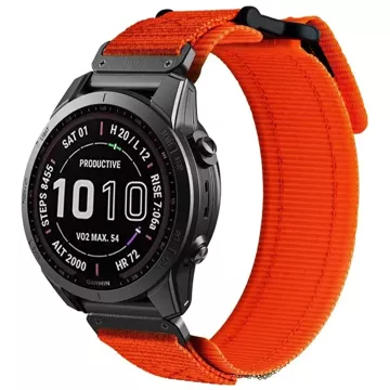 Nylonový remienok Scout Pro pre Garmin Fenix ​​​​5 / 6 / 6 pro / 7 Orange