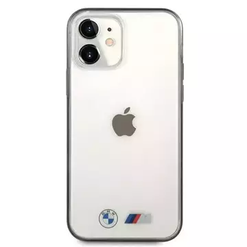 Obal na telefón BMW BMHCP12SMBTOK pre Apple iPhone 12 Mini 5,4" priehľadné pevné puzdro Sandblast