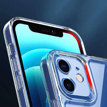 Obrnené puzdro Alogy Hybrid Case s krytom fotoaparátu pre Apple iPhone 12 Transparent