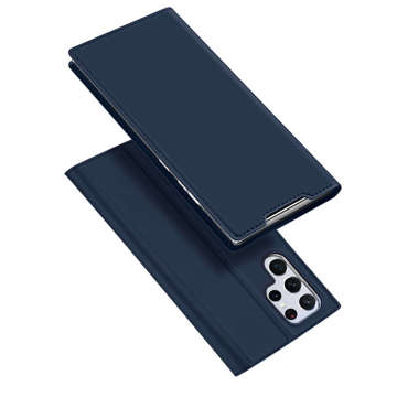 Ochranné flipové puzdro Dux Ducis Skin Pro pre Samsung Galaxy S22 Ultra Navy Blue