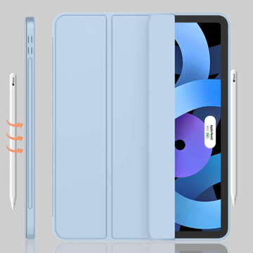 Ochranné puzdro Alogy Book Cover Peračník puzdro s držiakom pera pre Apple iPad Air 4 2020 / Air 5 2022 10,9" modré sklo