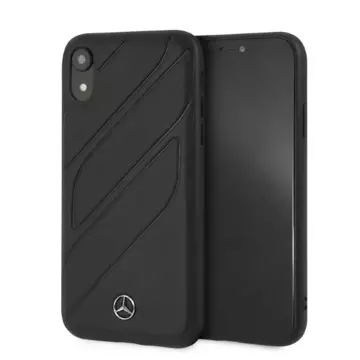 Ochranné puzdro Mercedes MEHCI61THLBK pre Apple iPhone Xr 6,1" čierne/čierne pevné puzdro New Organic I