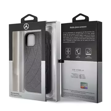 Ochranné puzdro Mercedes MEHCN58DIQBK pre pevný obal Apple iPhone 11 Pro black/black Bow Line