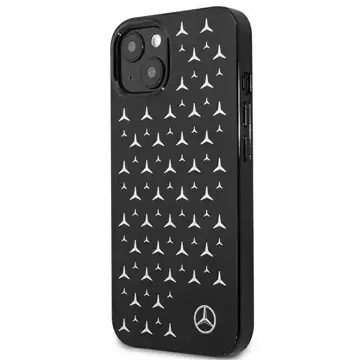 Ochranné puzdro Mercedes MEHCP13SESPBK pre Apple iPhone 13 Mini 5,4" čierne/čierne pevné puzdro Silver Stars Pattern