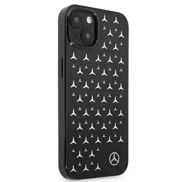 Ochranné puzdro Mercedes MEHCP13SESPBK pre Apple iPhone 13 Mini 5,4" čierne/čierne pevné puzdro Silver Stars Pattern