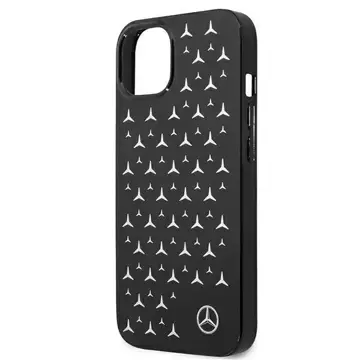 Ochranné puzdro Mercedes MEHCP13SESPBK pre Apple iPhone 13 Mini 5,4" čierne/čierne pevné puzdro Silver Stars Pattern