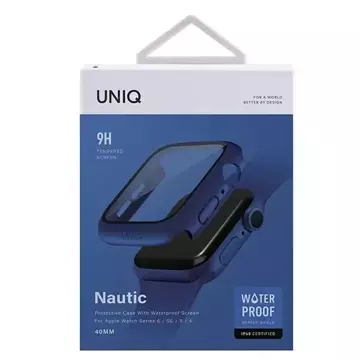 Ochranné puzdro UNIQ Nautic pre Apple Watch Series 4/5/6/SE 40 mm modrá/modrá