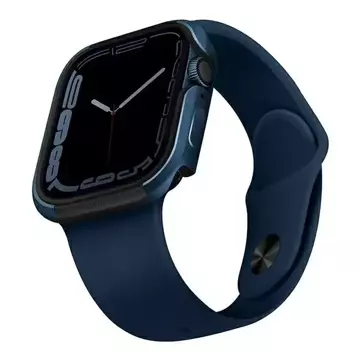 Ochranné puzdro UNIQ Valencia pre Apple Watch Series 4/5/6/7/8/SE 45/44 mm modrá/modrá