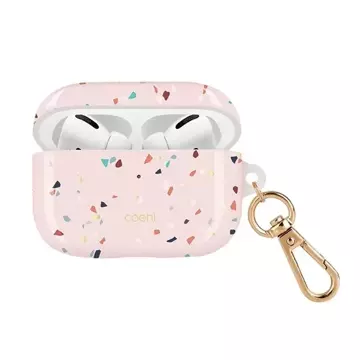 Ochranné puzdro na slúchadlá UNIQ puzdro Coehl Terrazzo pre Apple AirPods Pro pink/blush pink