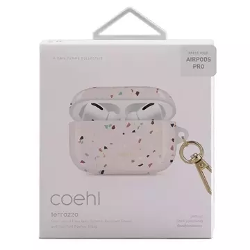 Ochranné puzdro na slúchadlá UNIQ puzdro Coehl Terrazzo pre Apple AirPods Pro pink/blush pink