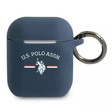 Ochranné puzdro na slúchadlá US Polo pre Apple AirPods námornícka modrá