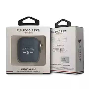 Ochranné puzdro na slúchadlá US Polo pre Apple AirPods námornícka modrá