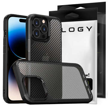 Ochranné puzdro na telefón Alogy Techsuit CarbonFuse pre Apple iPhone 14 Pro Black