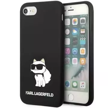 Ochranné puzdro na telefón Karl Lagerfeld KLHCI8SNCHBCK pre Apple iPhone 7/8/ SE 2020/2022 hardcase black/black Silicone Choupette