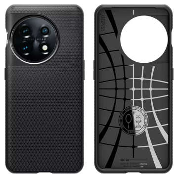 Ochranné puzdro na telefón Spigen Liquid Air pre OnePlus 11 5G Matte Black