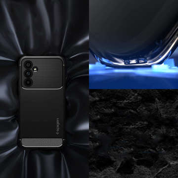 Ochranný kryt na telefón Spigen Rugged Armor pre Samsung Galaxy A54 5G Matte Black Glass