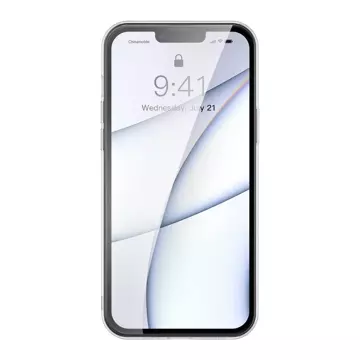 Ochranný kryt z matného skla Baseus pre pevný kryt iphone 13 pro s gélovým rámom čierny (arws000401)