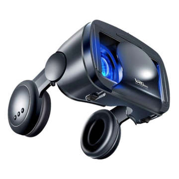 Okuliare VR okuliare VRG PRO 3D virtuálna realita pre telefón 5-7 palcov so slúchadlami Black