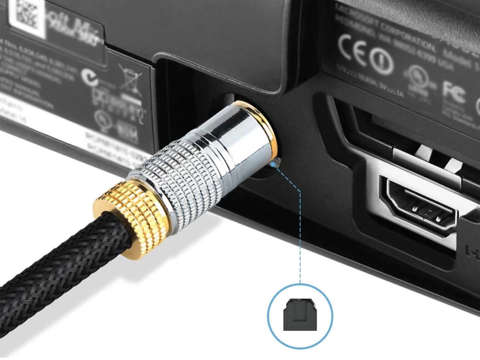 Optický digitálny kábel Alogy 6.0mm Audio TV PC 5m kábel
