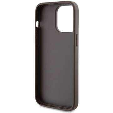 Originálne puzdro GUESS Hardcase GUHCP15XG4GFBR pre iPhone 15 PRO MAX (4G kovové logo / hnedé)