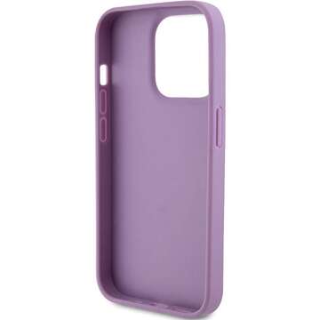 Originálne puzdro GUESS Hardcase GUHCP15XP4EPMU pre iPhone 15 PRO MAX (prešívané 4G Classic / svetlo fialové)