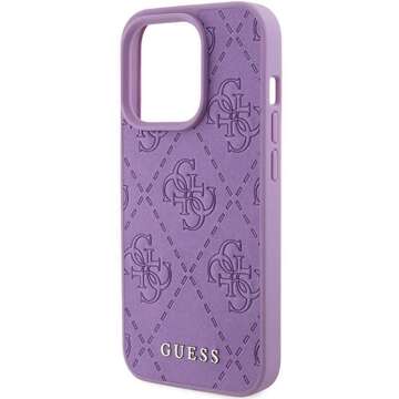 Originálne puzdro GUESS Hardcase GUHCP15XP4EPMU pre iPhone 15 PRO MAX (prešívané 4G Classic / svetlo fialové)