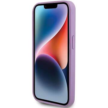 Originálne puzdro GUESS Hardcase GUHCP15XP4EPMU pre iPhone 15 PRO MAX (prešívané 4G Classic / svetlo fialové)