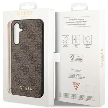 Originálne puzdro GUESS Hardcase GUHCS23FEGF4GBR pre Samsung Galaxy S23 FE (4G Charm / hnedé)