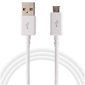 Originálny Samsung micro USB kábel USB-A 2.0 ECB-DU4EWE 1,5 m veľký biely kábel