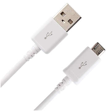 Originálny Samsung micro USB kábel USB-A 2.0 ECB-DU4EWE 1,5 m veľký biely kábel