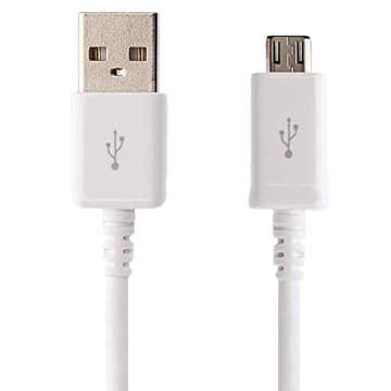 Originálny Samsung micro USB kábel USB-A 2.0 ECB-DU4EWE 1,5 m veľký biely kábel