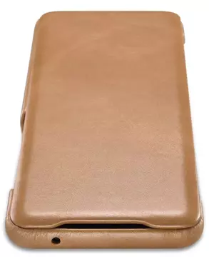 Originálny kožený flipový kryt iCarer Curved Edge Vintage Folio pre Samsung Galaxy S20 khaki (RS992007-GG)