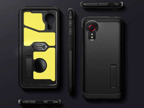 Pancierové puzdro Spigen Tough Armor pre Samsung Galaxy Xcover 5 Black