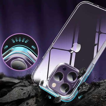 Pancierové puzdro pre iPhone 15 Pro Max 3mk Armor Case Číre ochranné zadné priehľadné sklo