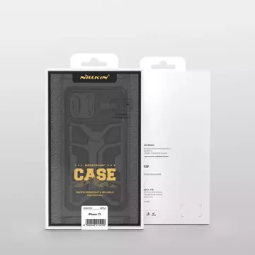 Pancierový kryt Nillkin Adventruer Case pre iPhone 13 Pro Max s krytom fotoaparátu čierny