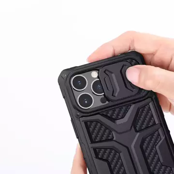 Pancierový kryt Nillkin Adventruer Case pre iPhone 13 Pro Max s krytom fotoaparátu čierny